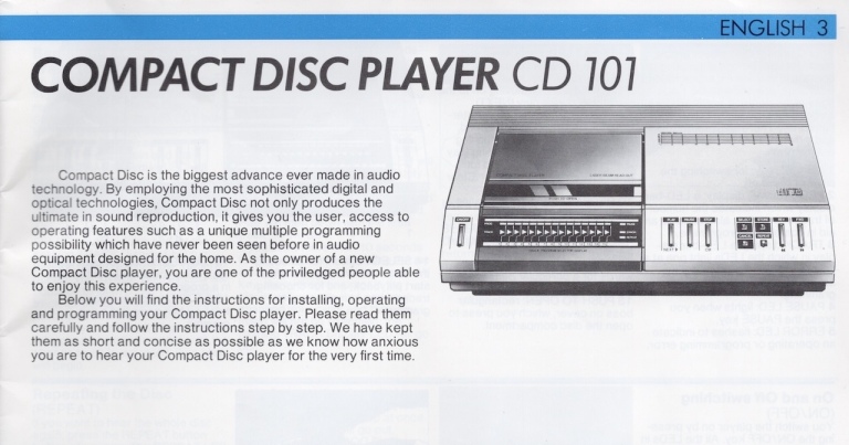 CD 101 User Manual - Bram Jacobse